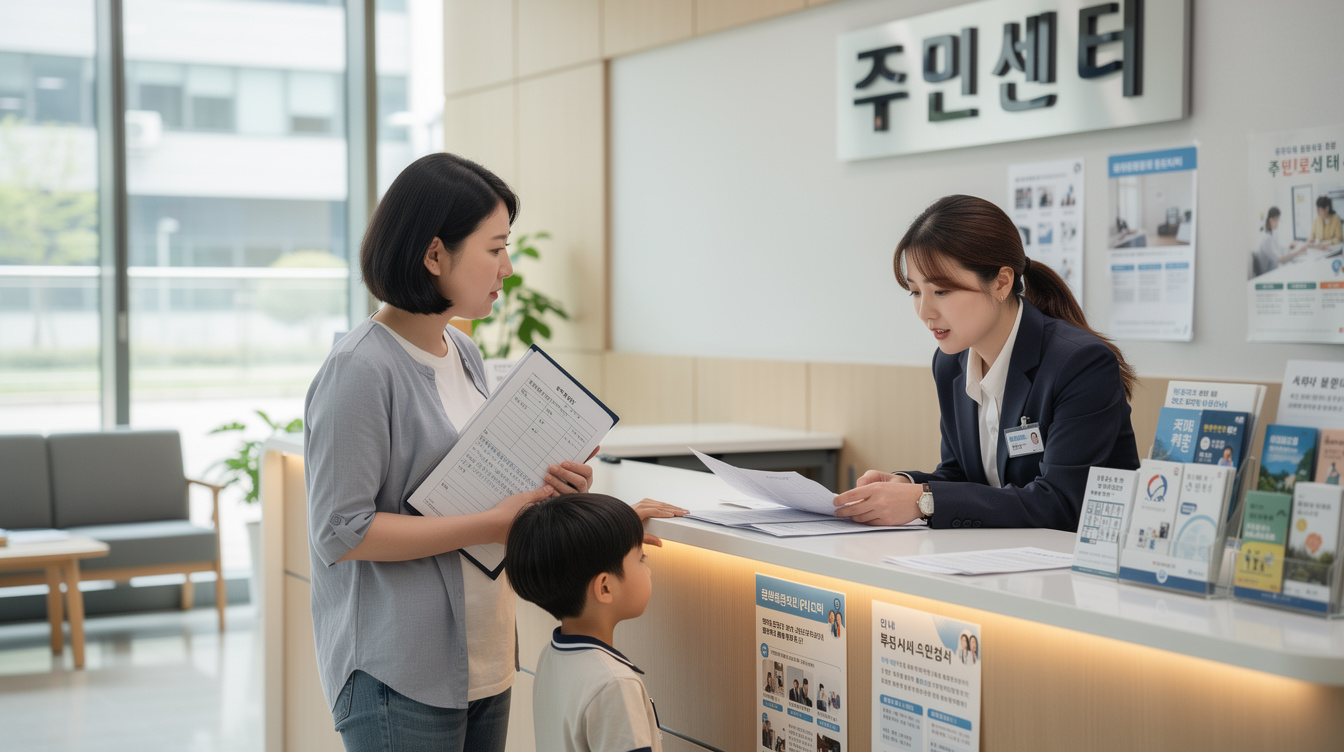 아동수당 신청방법 ② 주민센터 방문 오프라인 신청